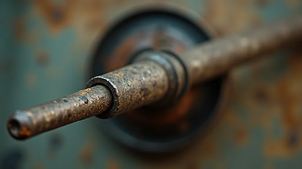 Corroded radio antenna windings