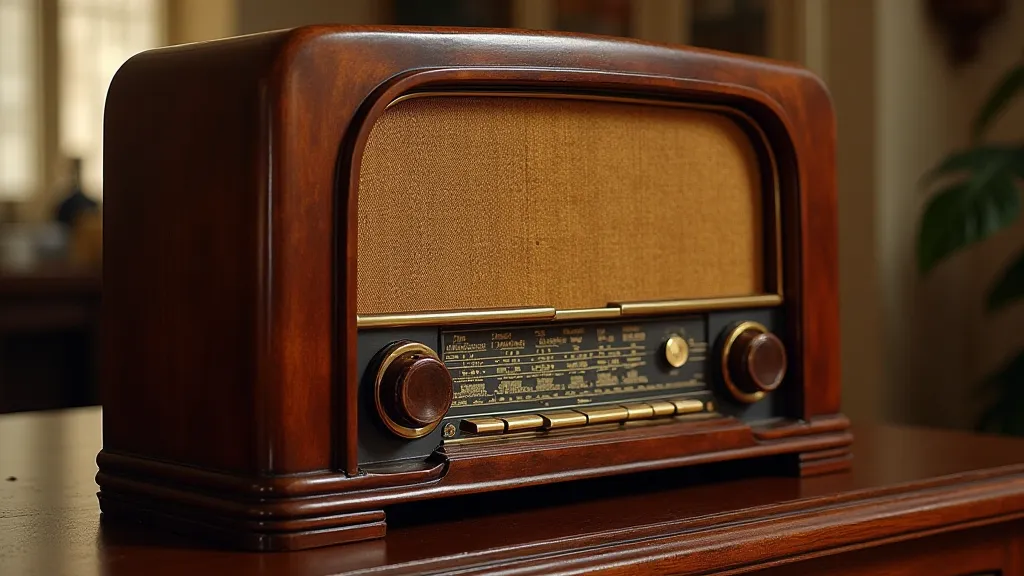 Restored vintage radio