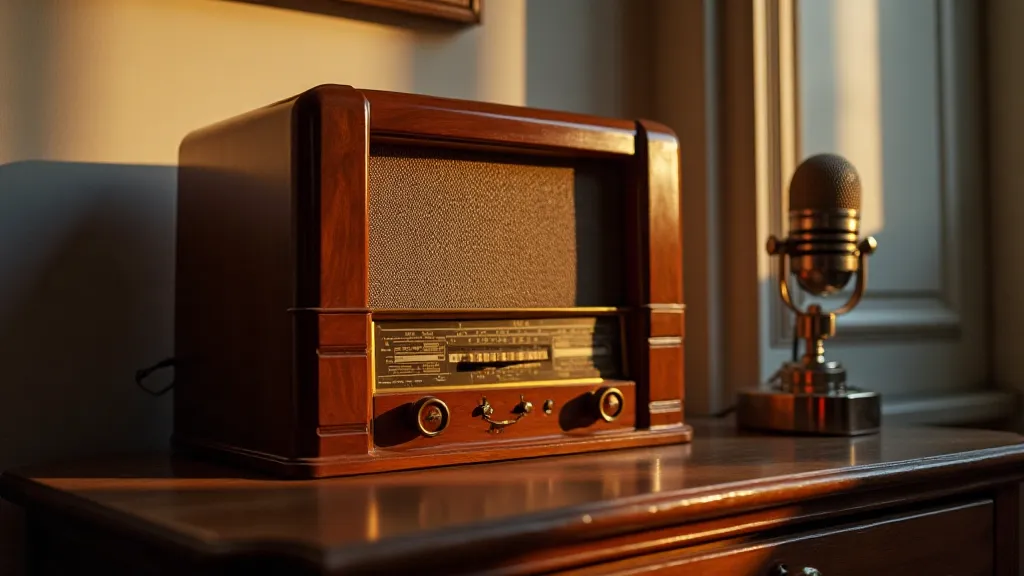 Fully restored radio on display