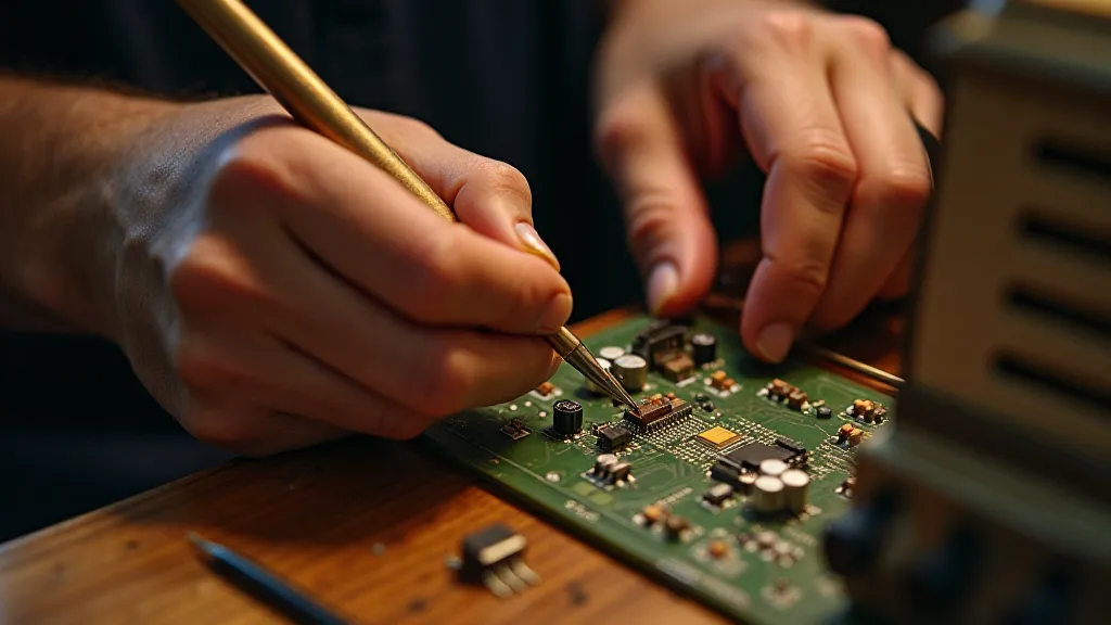 Soldering a vintage radio circuit