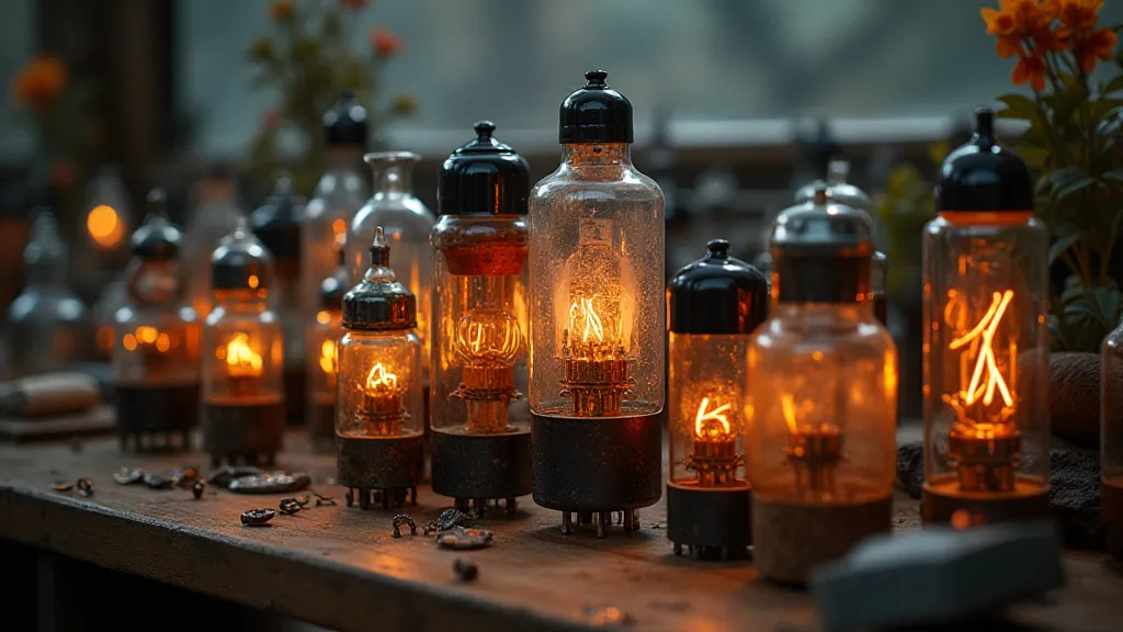 Collection of vintage vacuum tubes