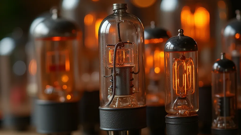 Collection of vintage vacuum tubes