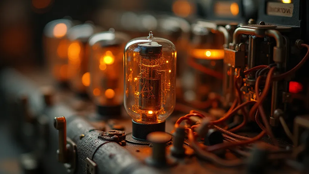 Vintage tube radio chassis